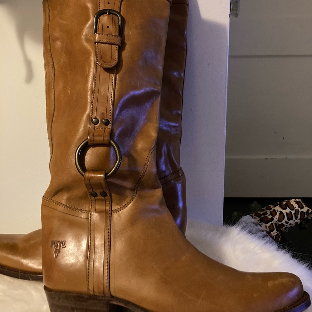New Frye Cognac boots!